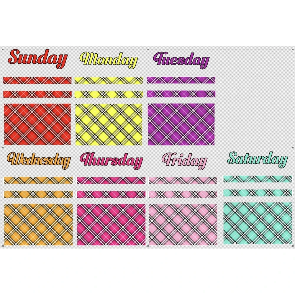 Days of the week Kitchen towel set, Dish Towels, Great gift for‎ Mom, Set of 7